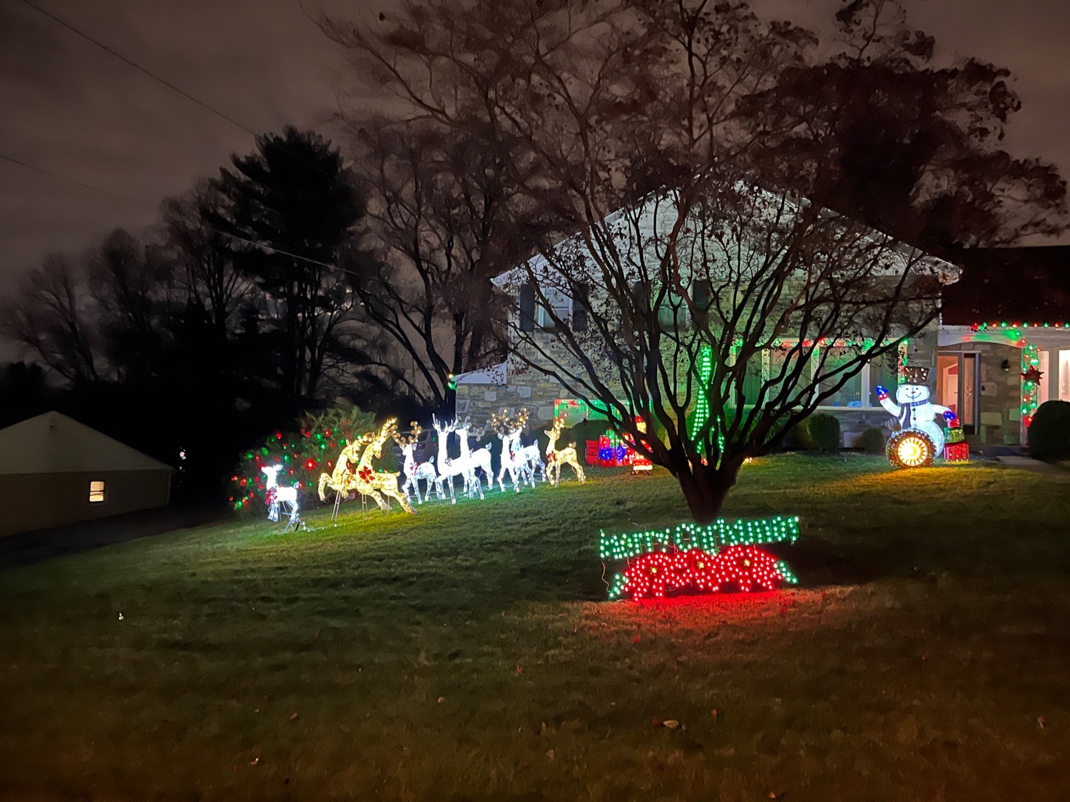Christmas many ways., Christmas lights in Glenside, PA (photo 4)