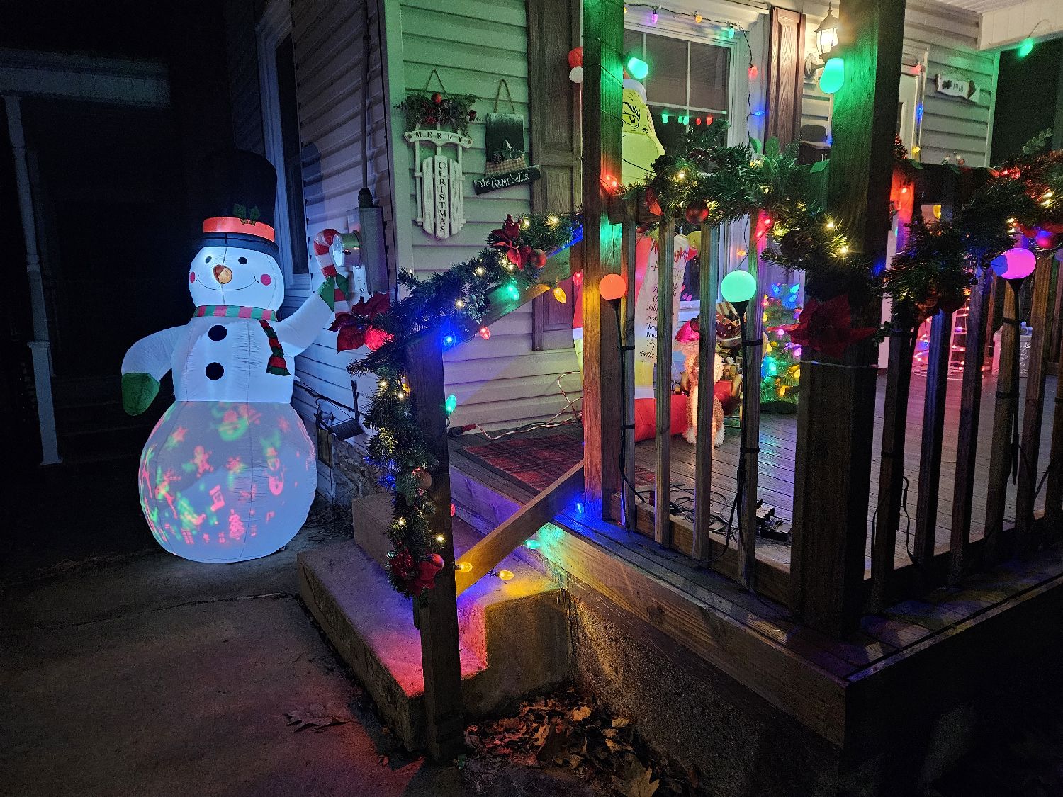 OMG SANTA!, Christmas lights in Coal Township, PA (photo 3)