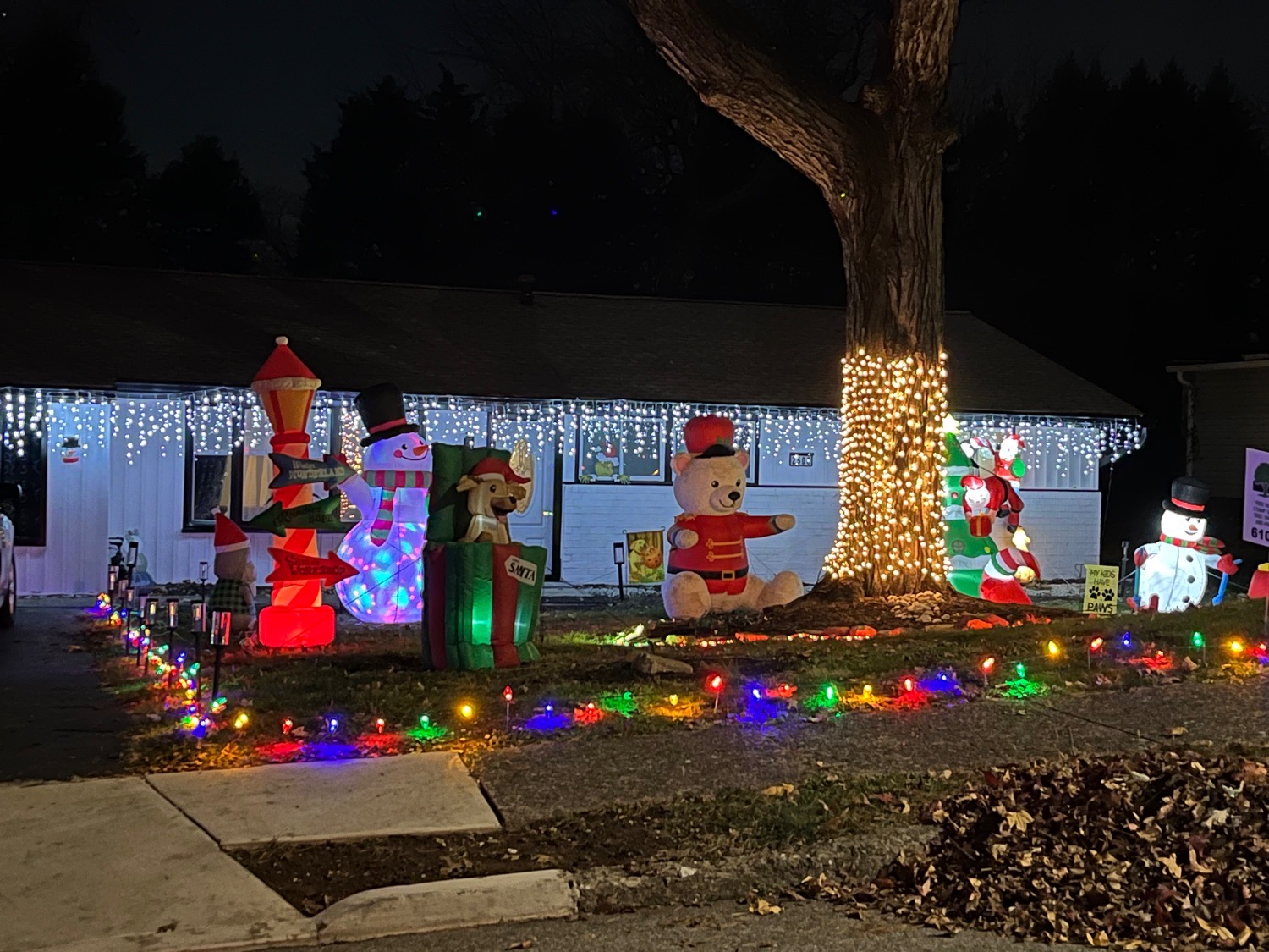 Holiday lights on Hillside, Christmas lights in Norristown, PA (photo 1)
