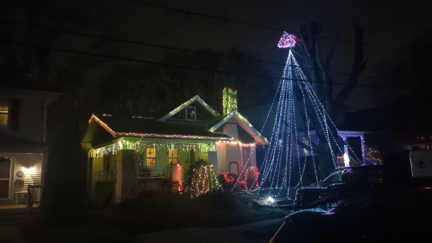 Christmas lights music dance! Powered by Hammer & Bell., Christmas lights in Glenside, PA (photo 3)