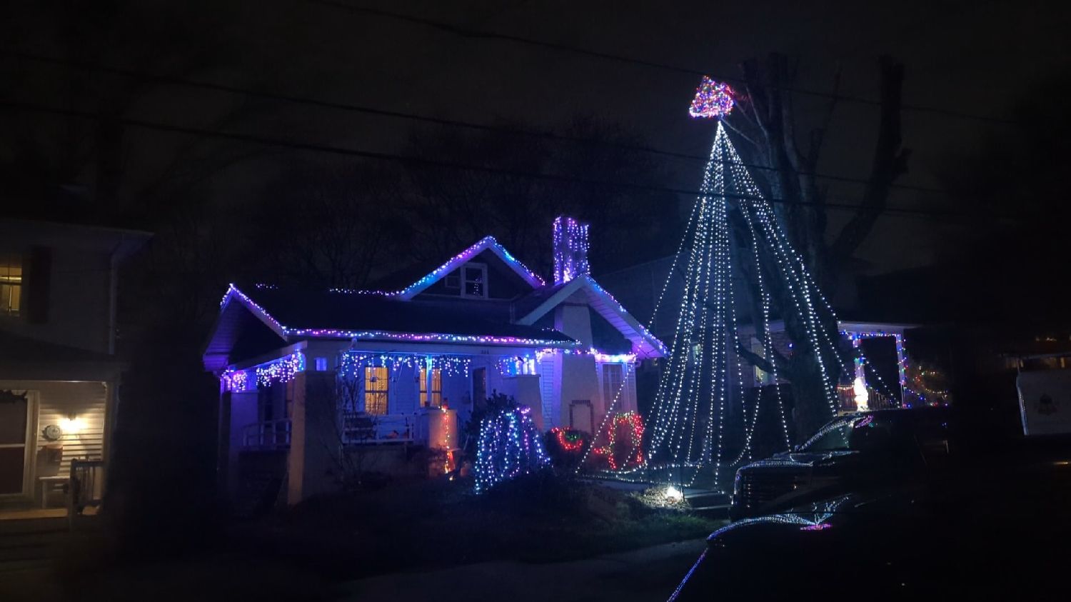 Christmas lights music dance! Powered by Hammer & Bell., Christmas lights in Glenside, PA (photo 2)