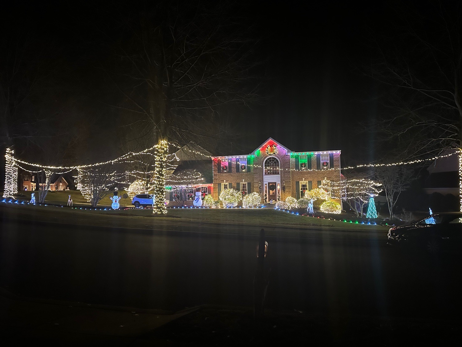 Frosty Fortress, Christmas lights in Glen Mills, PA (photo 3)