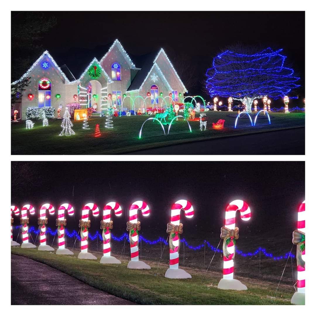 Candy Cane Lane, Christmas lights in Hampshire, IL (photo 1)
