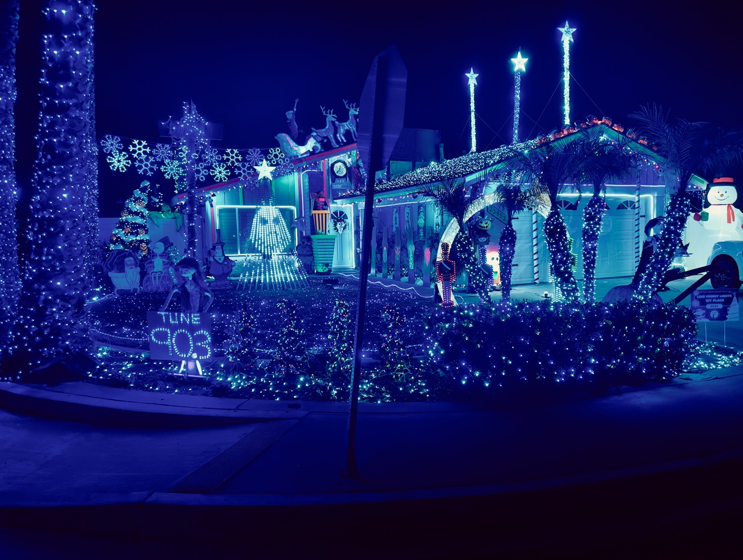 Nightmare Before Christmas, Christmas lights in Lake Forest, CA (photo 1)