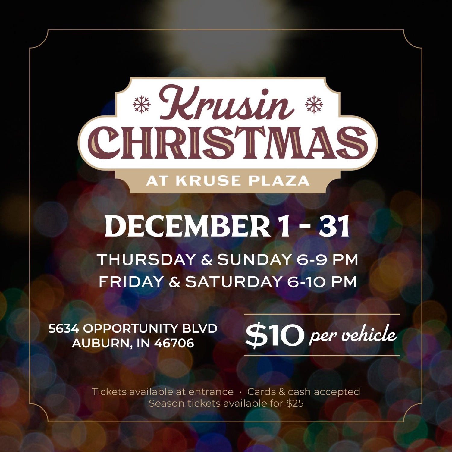 Krusin Christmas, Christmas lights in Auburn, IN (photo 1)