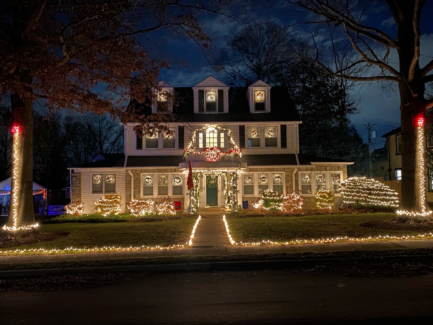 Christmas in the Park, Christmas lights in Drexel Hill, PA (photo 1)