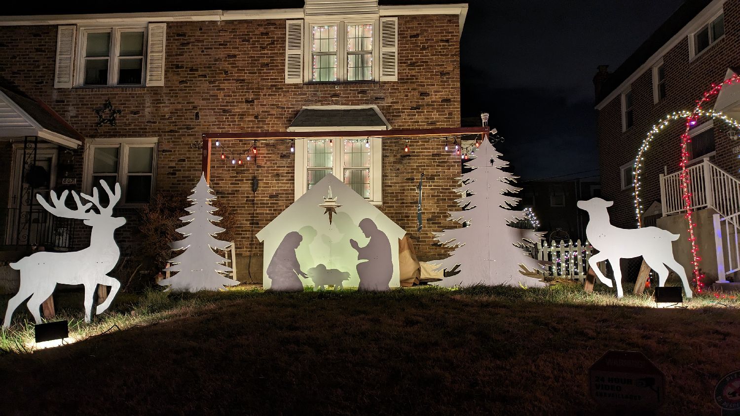 Peppermint Road, Christmas lights in Drexel Hill, PA (photo 2)