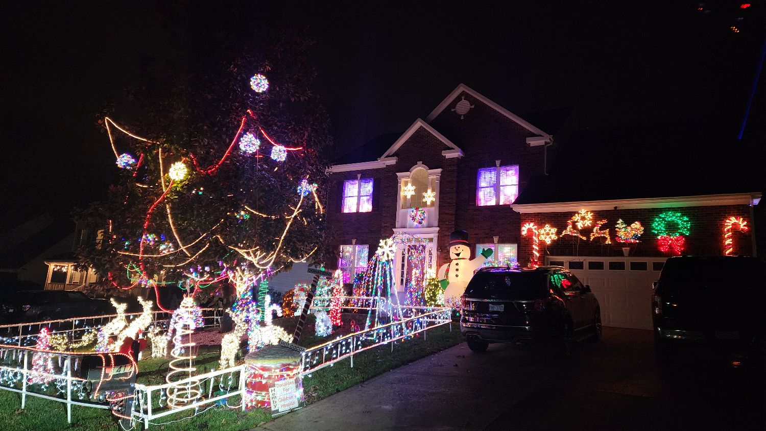 Deer Santa, Christmas lights in Indian Trail, NC (photo 1)