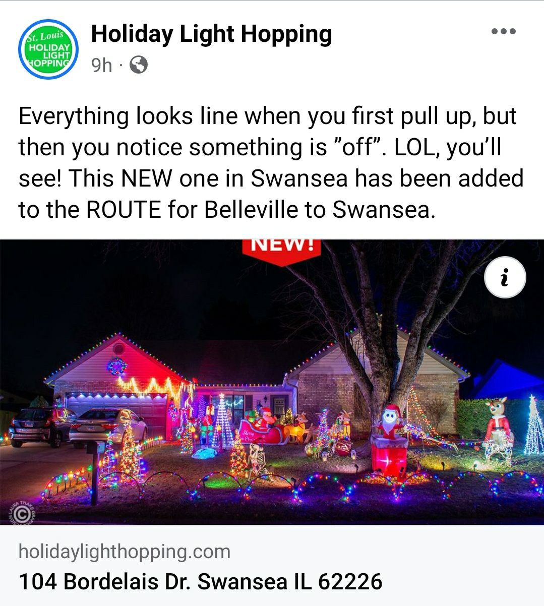 Christmas with a twist, Christmas lights in Swansea, IL (photo 1)