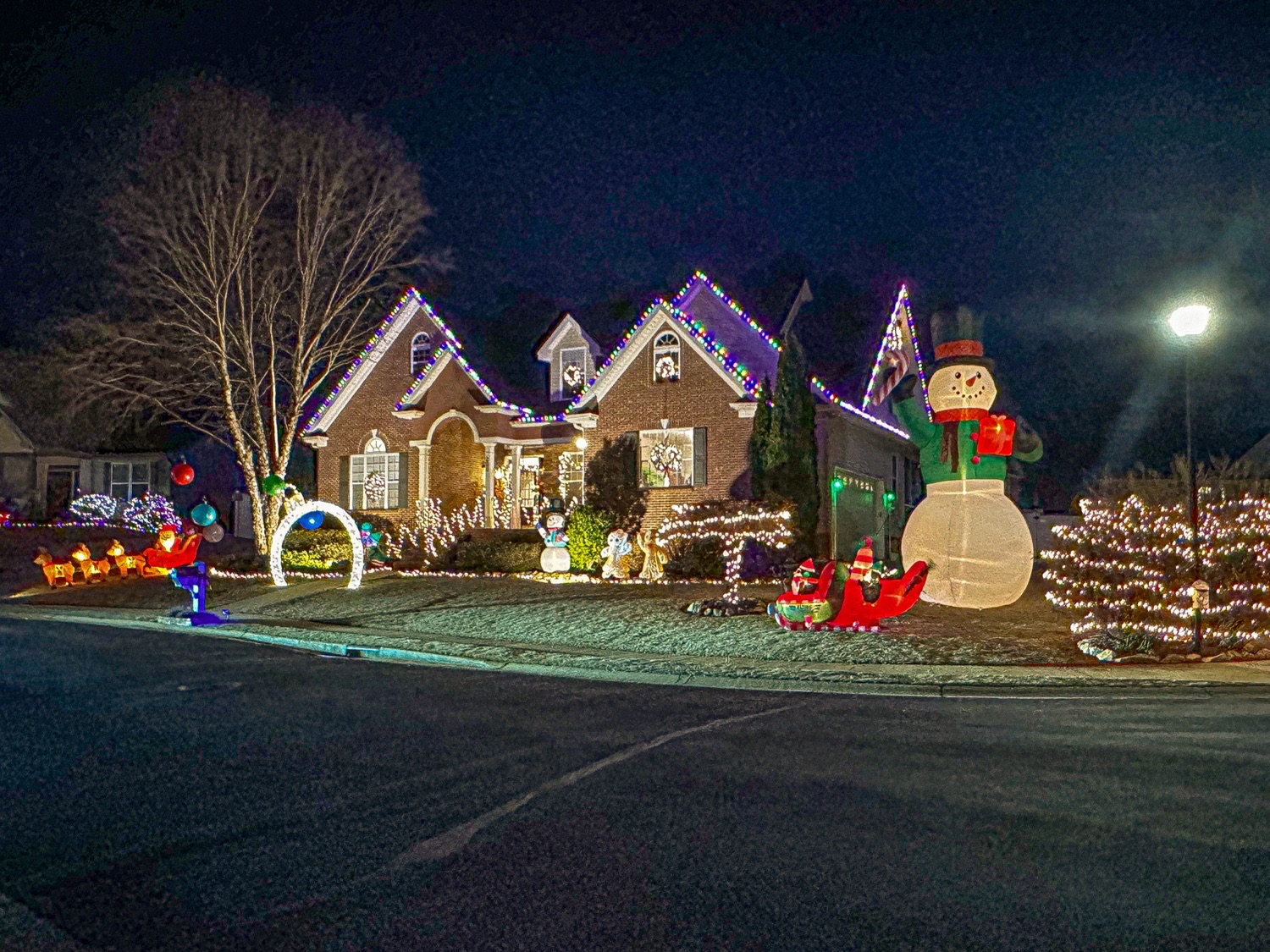 Raush House Holiday, Christmas lights in Taylors, SC (photo 3)