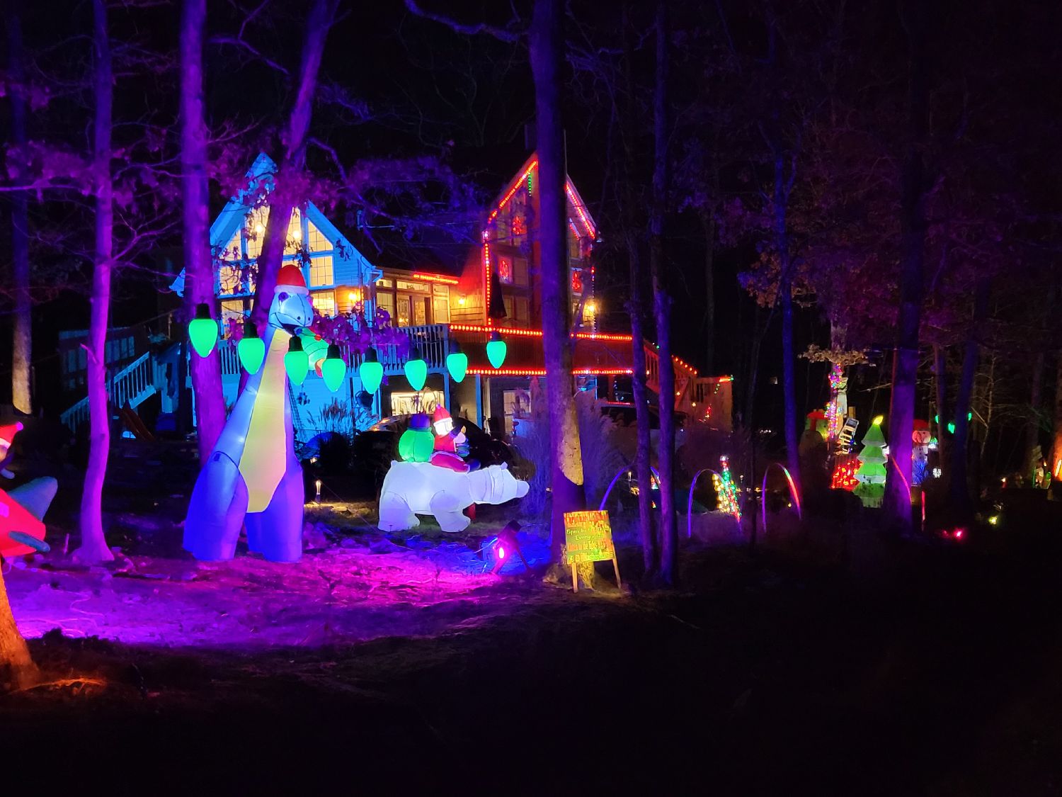 Masthope Lights, Christmas lights in Lackawaxen, PA (photo 2)