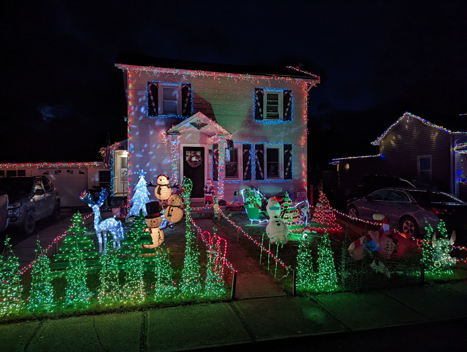 Lights on church street, Christmas lights in Nunda, NY (photo 2)