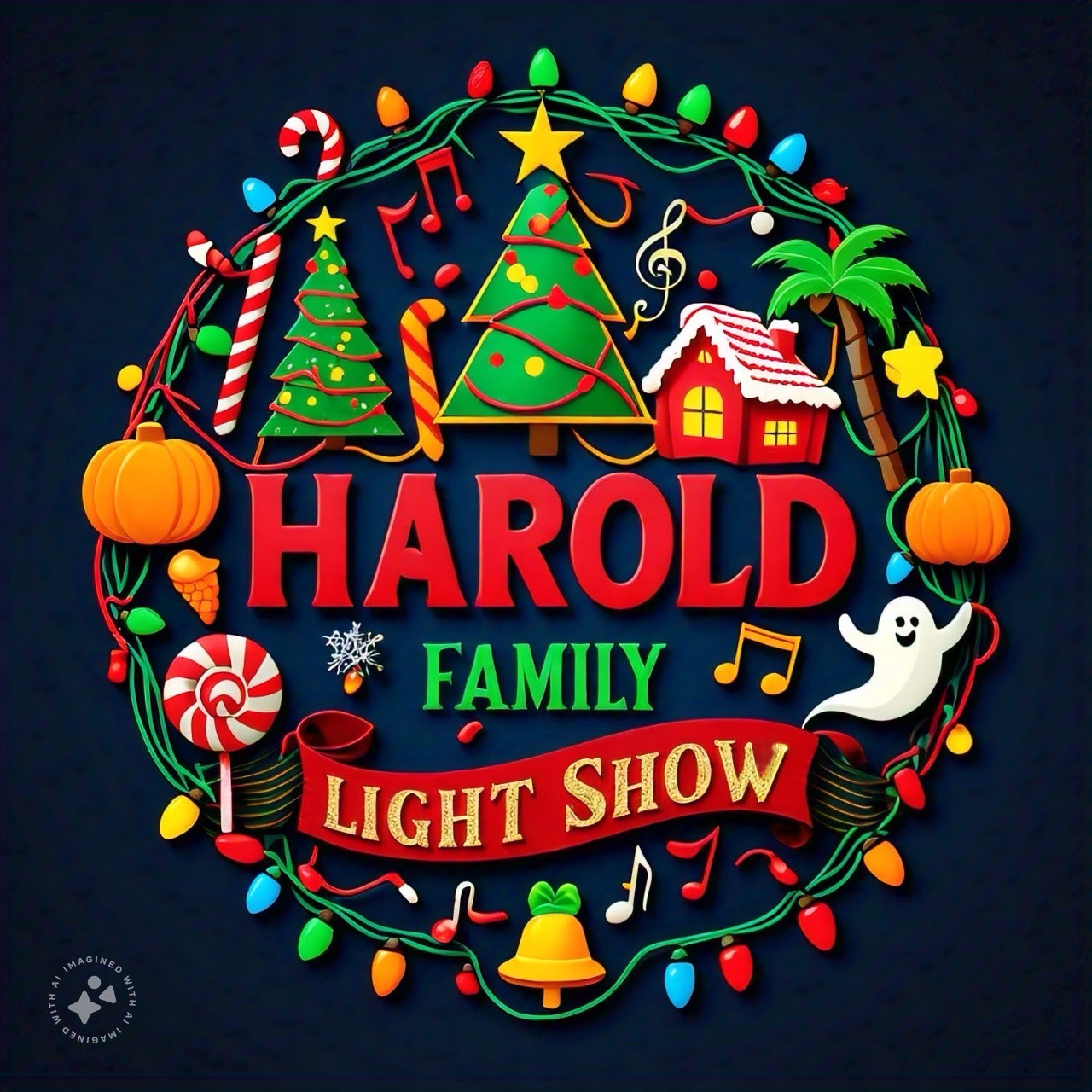 Harold Family Light Show, Christmas lights in Riverview, FL (photo 3)