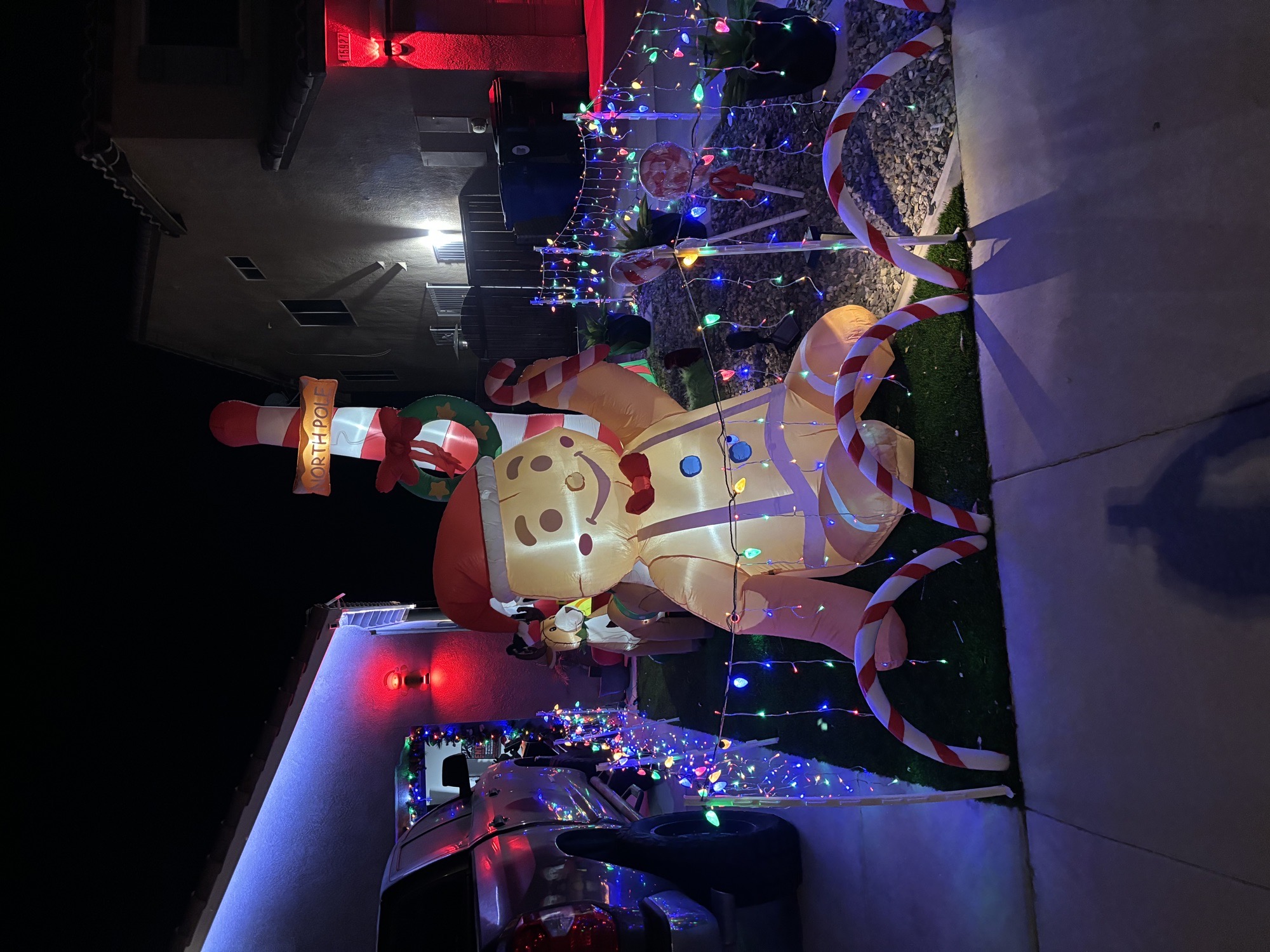 Gingerbread House, Christmas lights in Victorville, CA (photo 1)