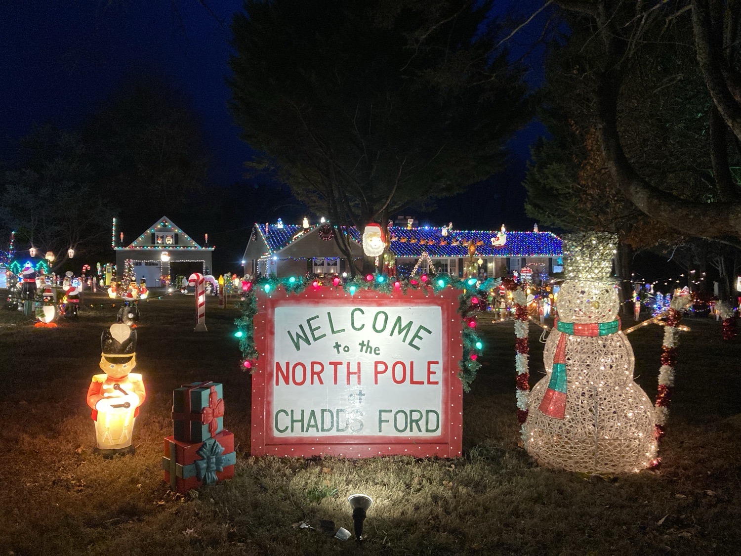 North Pole at Chadds Ford, Christmas lights in Chadds Ford, PA (photo 1)
