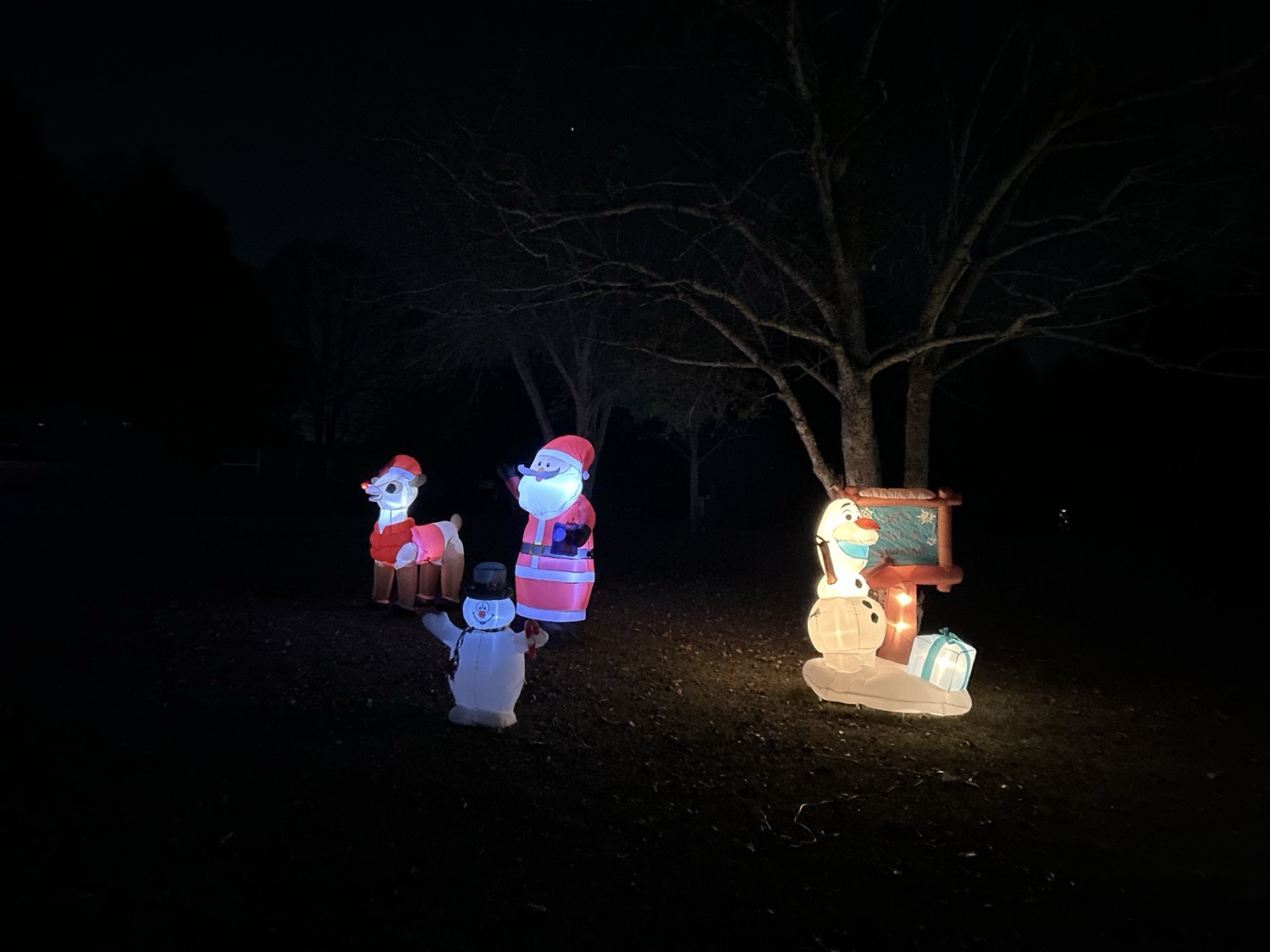 nativity scene With Other Blowups, Christmas lights in Hoschton, GA (photo 2)