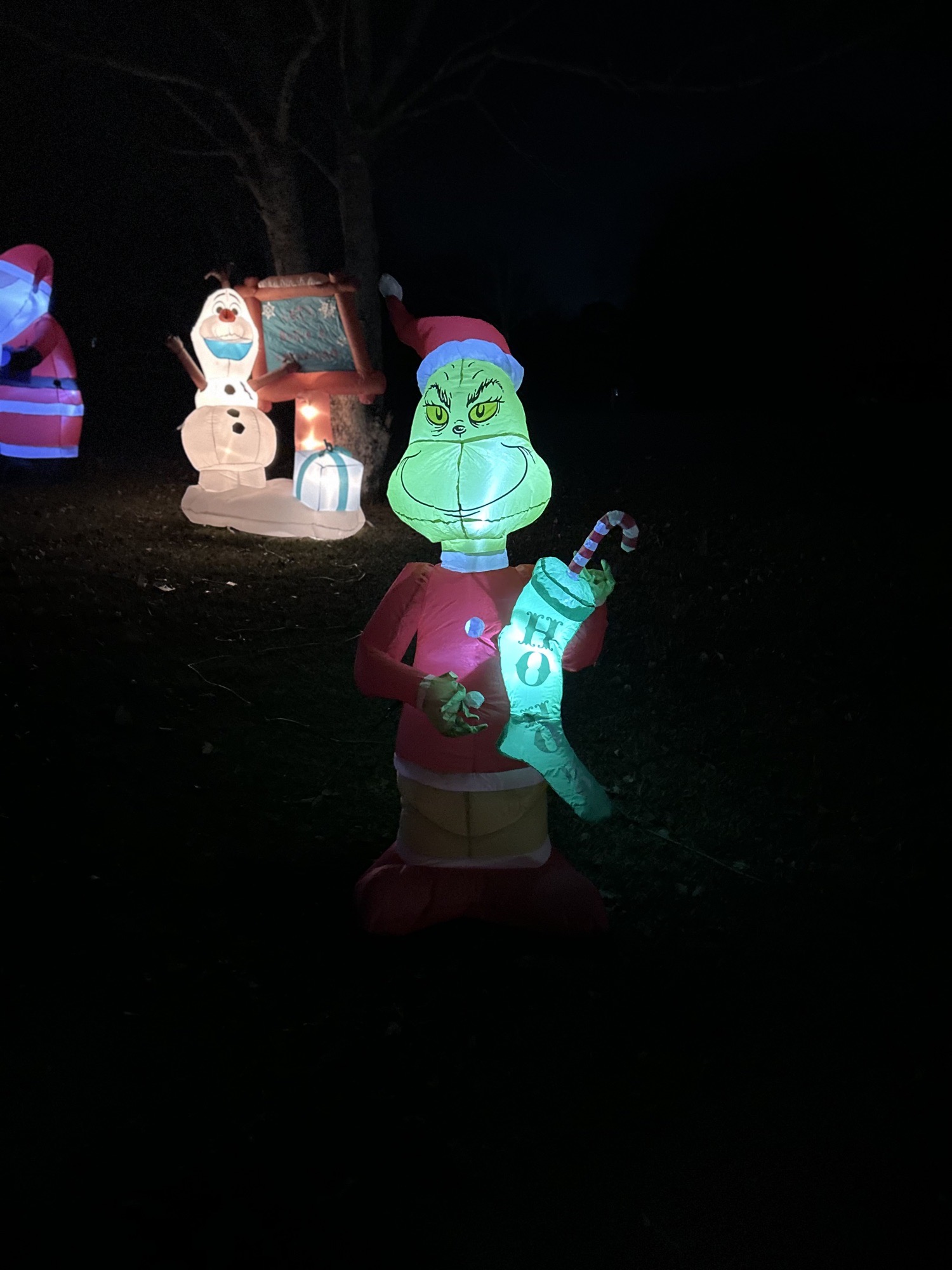 nativity scene With Other Blowups, Christmas lights in Hoschton, GA (photo 3)