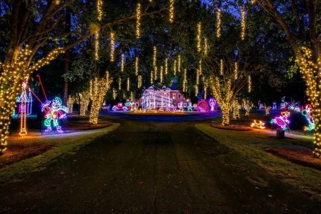 Flowers Christmas Lights, Christmas lights in Thomasville, GA (photo 1)