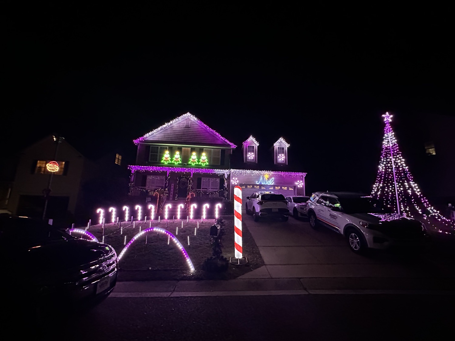 Wood Family Light Shows, Christmas lights in Wake Forest, NC (photo 1)