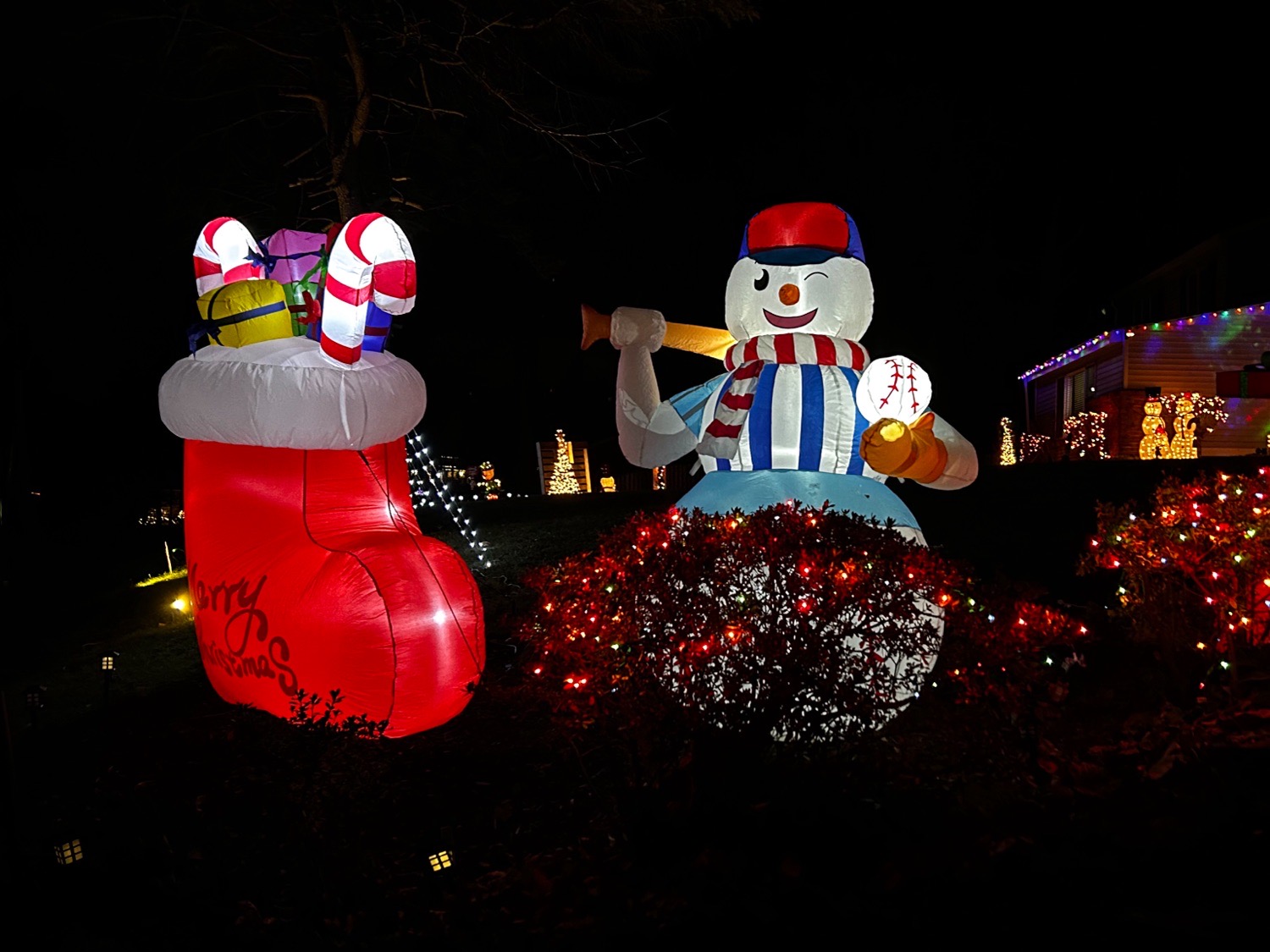 N Ridley Creek Rd, Christmas lights in Media, PA (photo 1)