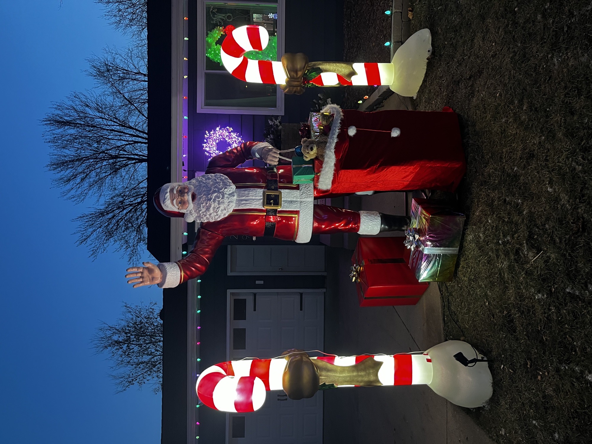 Santa & Rudolph, Christmas lights in Maple Plain, MN (photo 1)