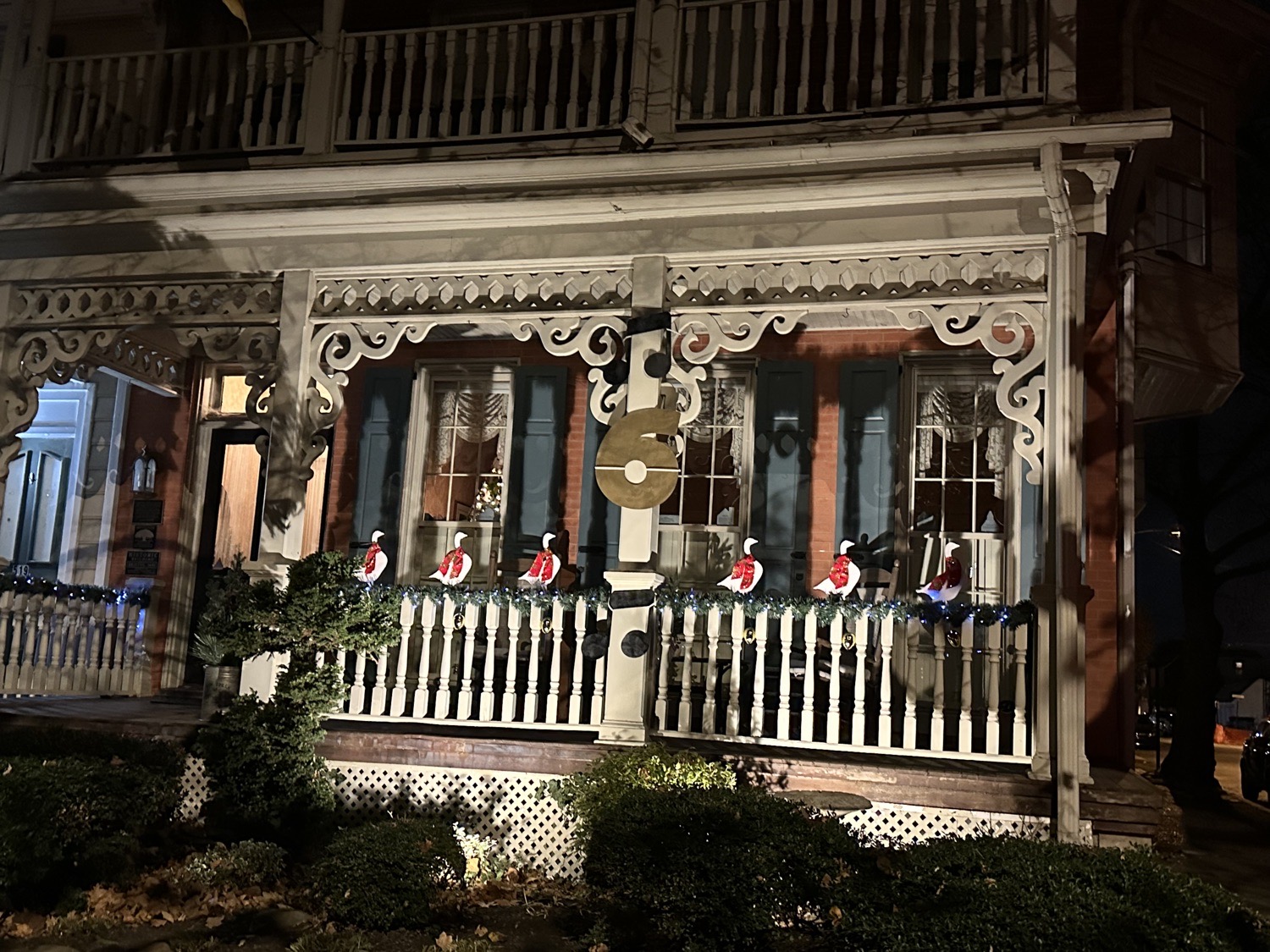 12 Days Of Christmas- 6 Geese-a-Laying, Christmas lights in Bristol, PA (photo 1)