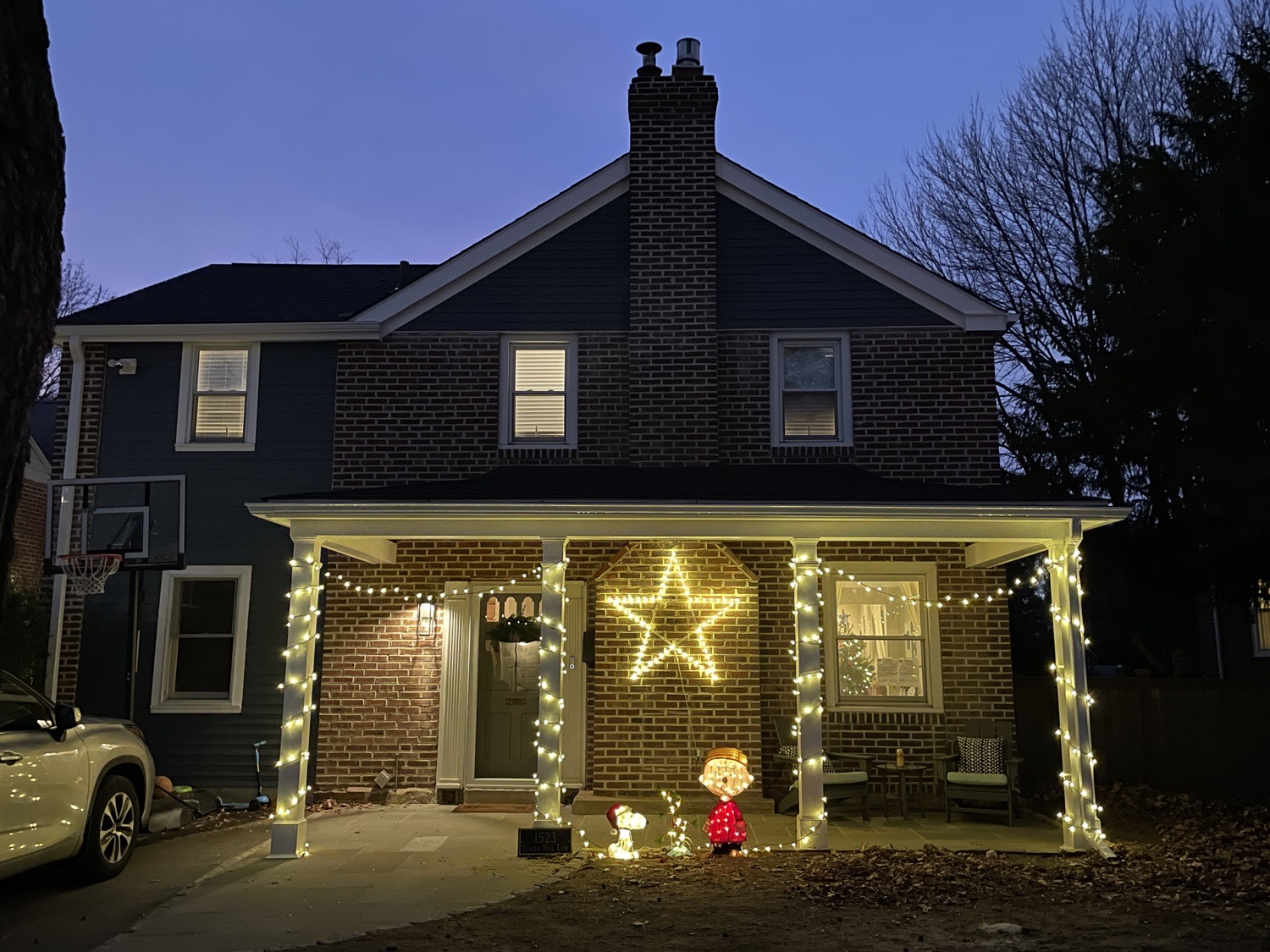 Charlie Brown Christmas, Christmas lights in Wynnewood, PA (photo 1)