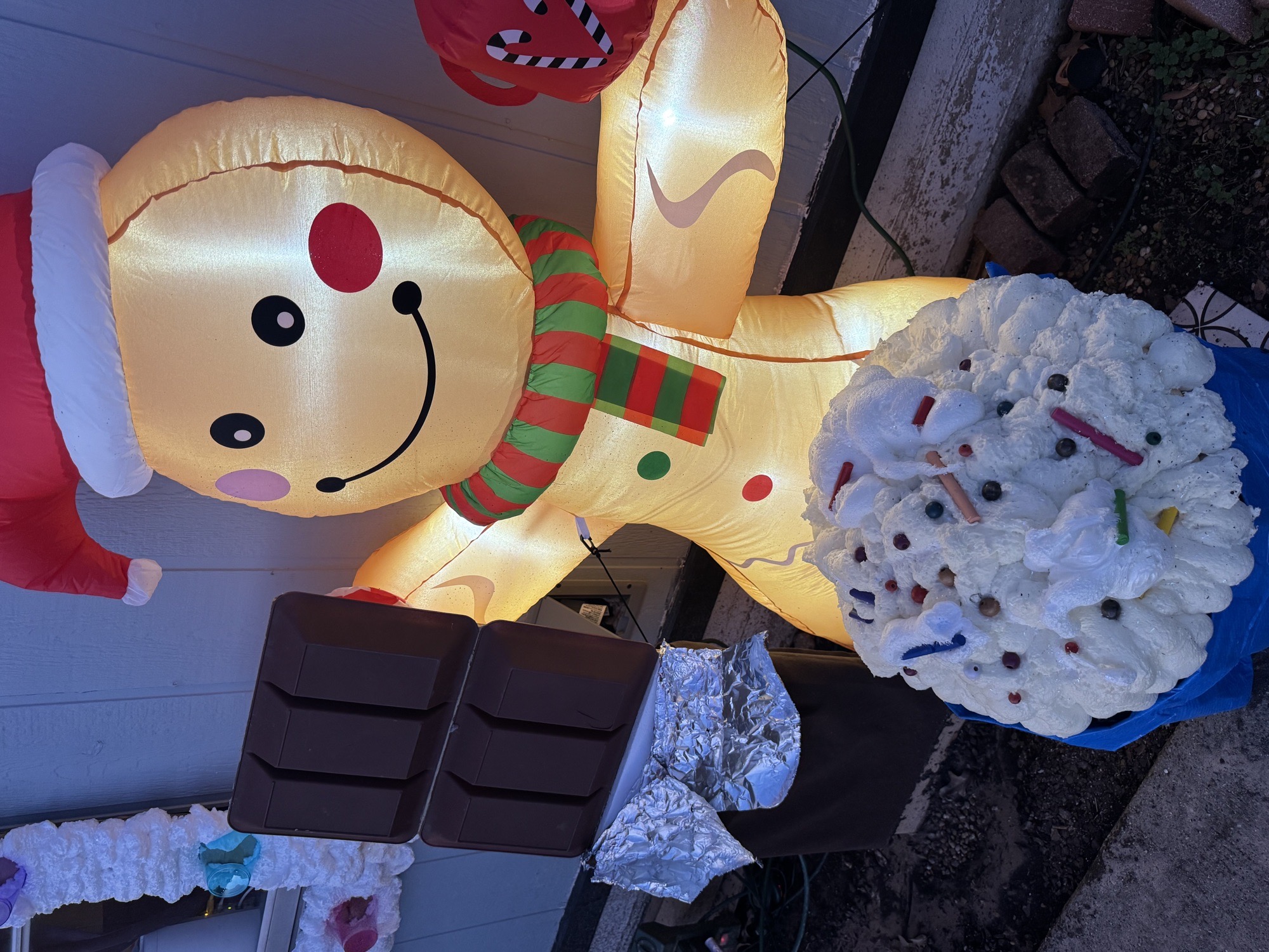 DIY Gingerbread House, Christmas lights in Tool, TX (photo 1)