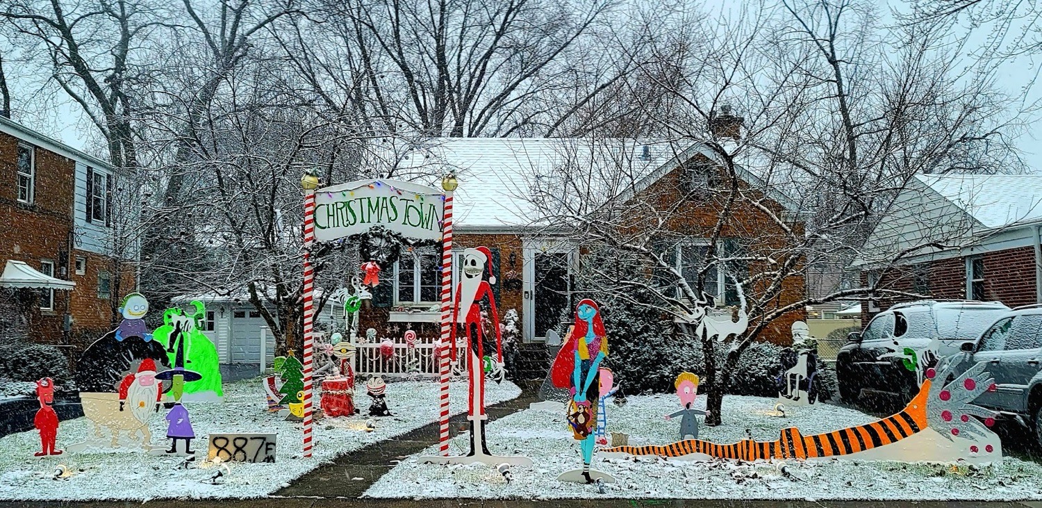 Twas The Nightmare Before Christmas, Christmas lights in LaGrange Park, IL (photo 1)