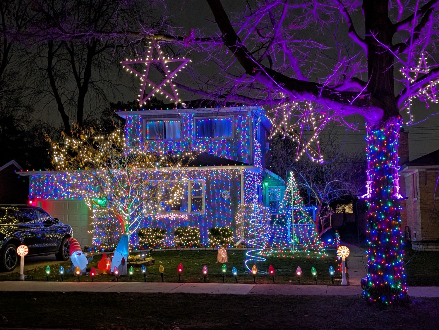 Starry Night, Christmas lights in LaGrange Park, IL (photo 1)