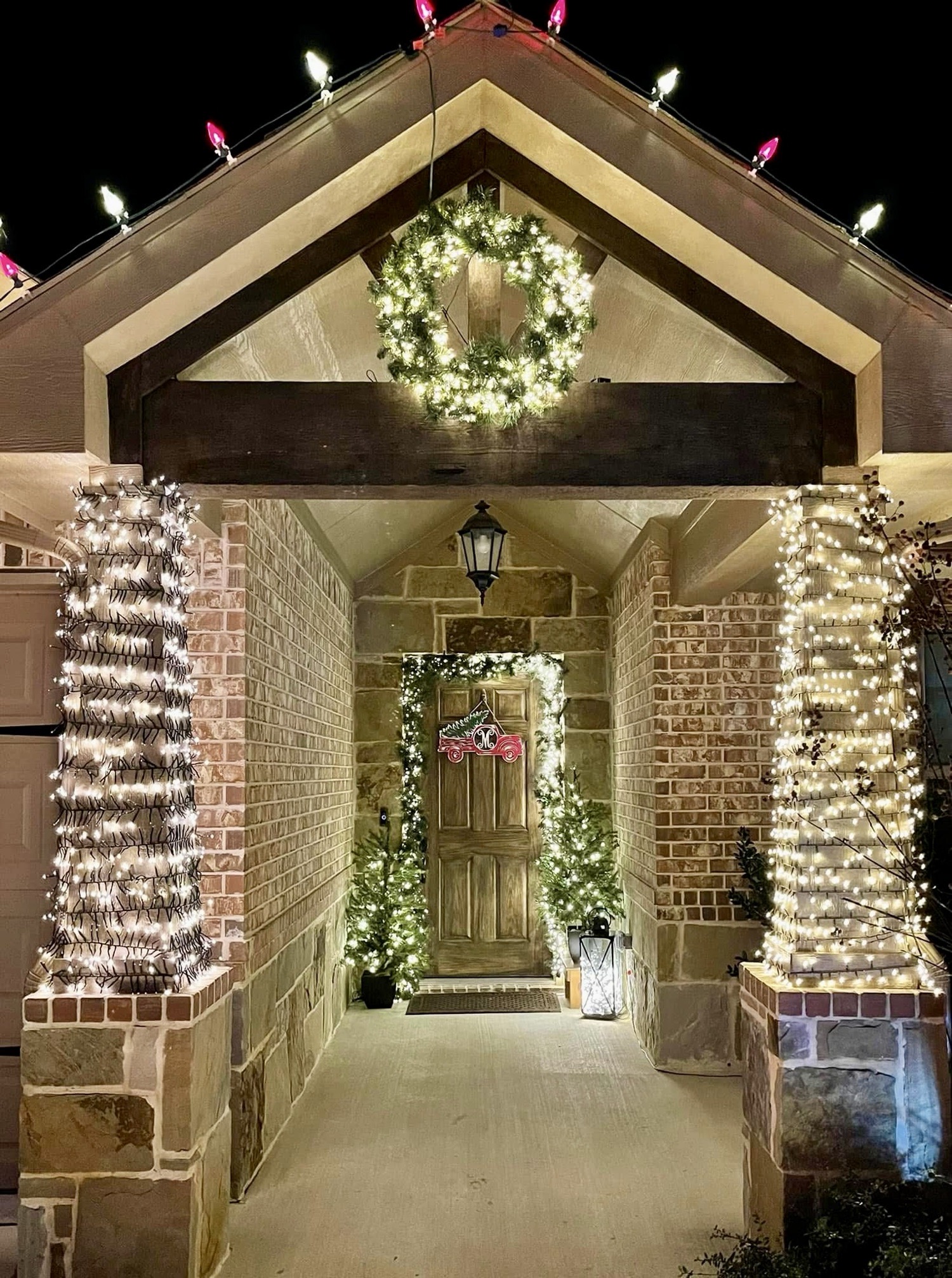 Promontory Point’s Peppermint Porch, Christmas lights in Ennis, TX (photo 2)