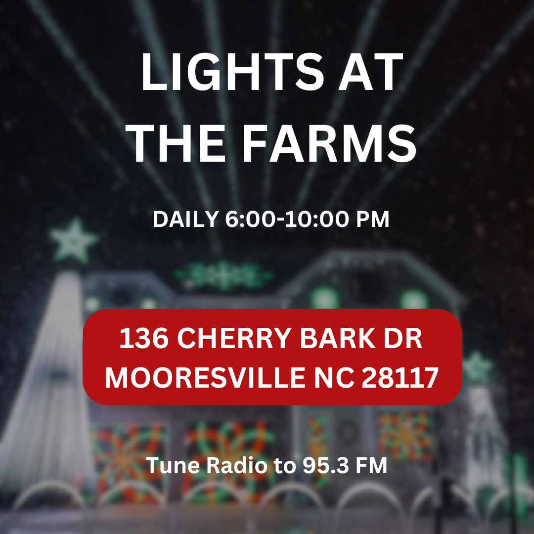 Lights At The Farms, Christmas lights in Mooresville, NC (photo 1)