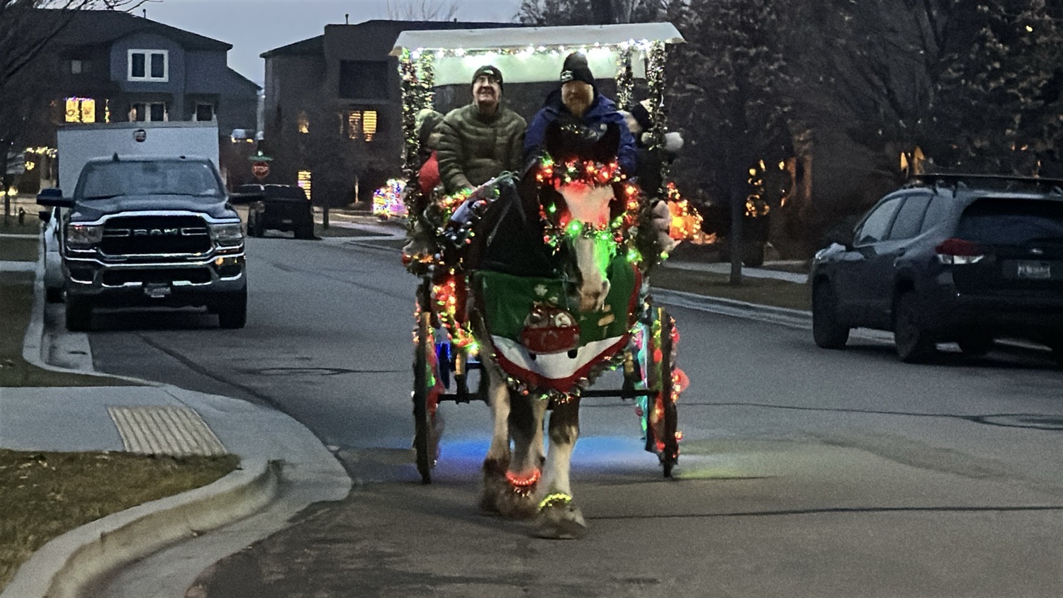Carriage Ride To Look At Lights In Bayhill Springs subdivisi, Christmas lights in Boise, ID (photo 2)