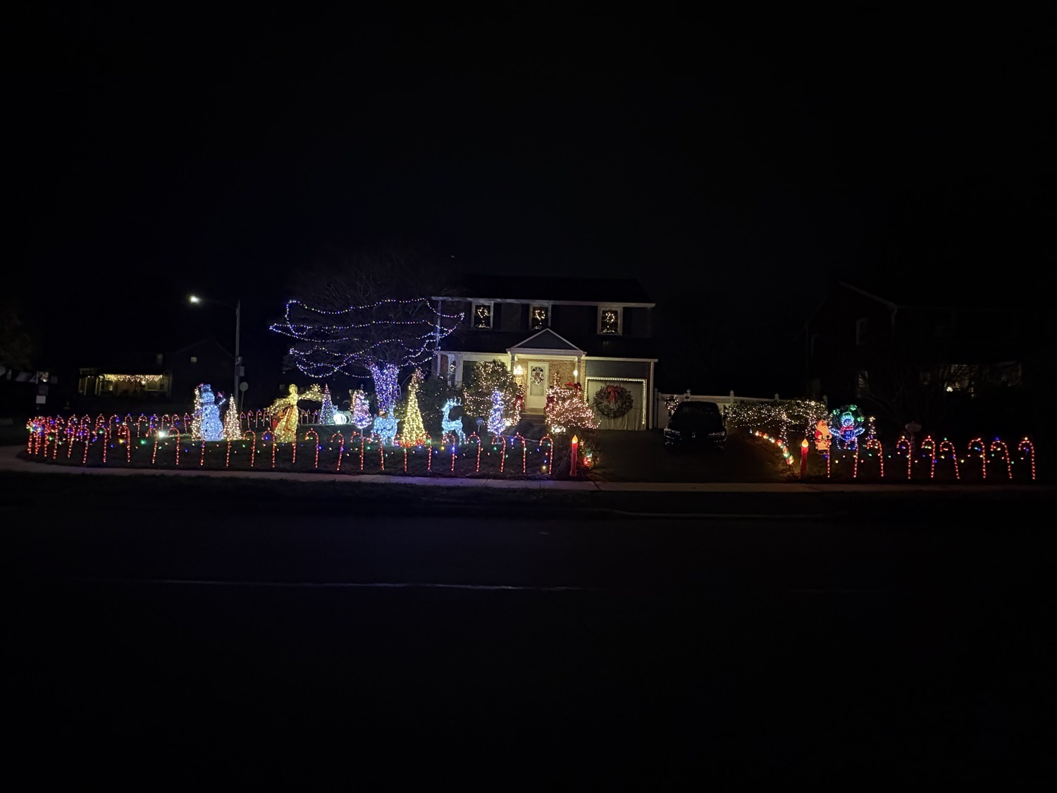 Candy Cane Lane, Christmas lights in Havertown, PA (photo 1)