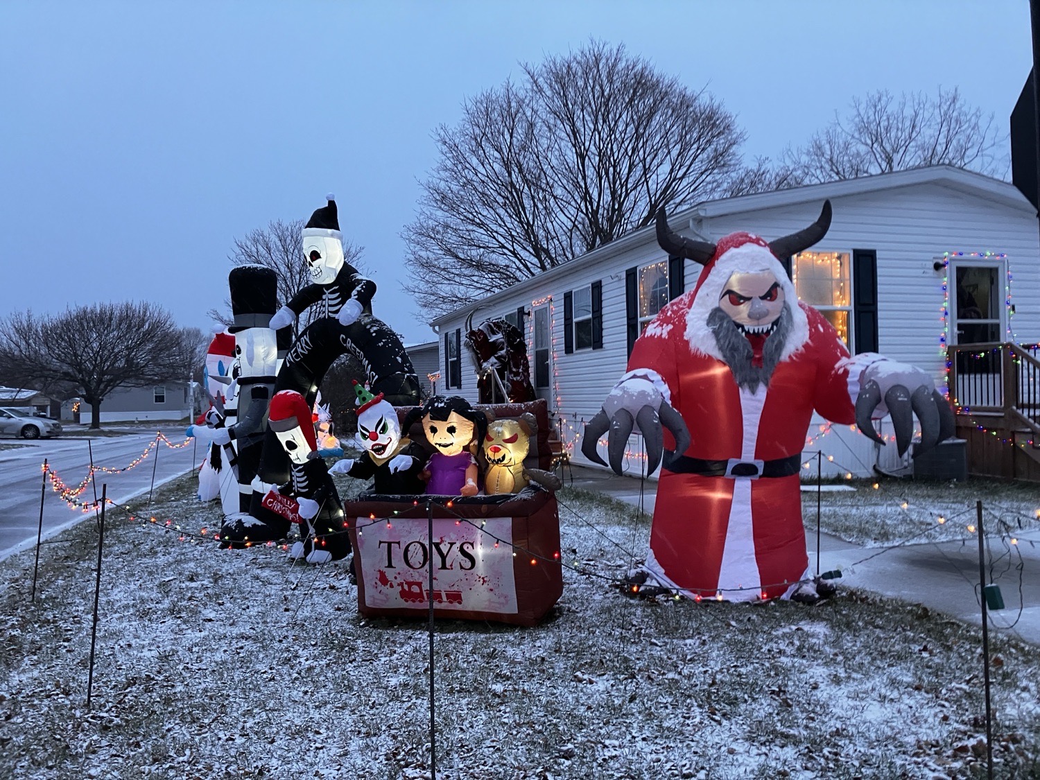 A Creepy Krampus Christmas, Christmas lights in Auburn Hills, MI (photo 4)