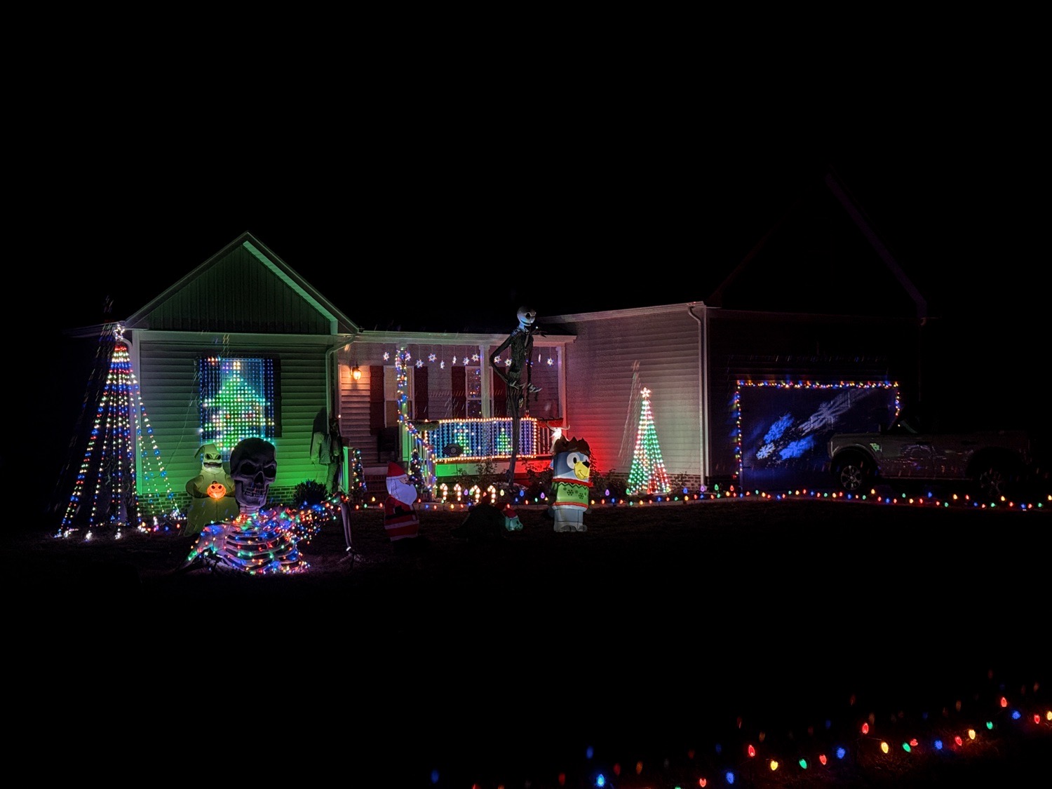 Sandy Creek House, Christmas lights in Franklin, VA (photo 1)