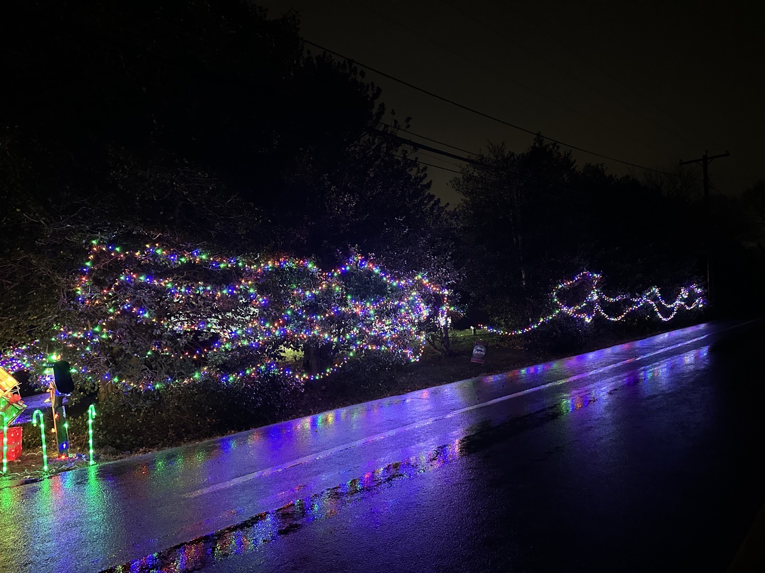 Candy Cane Road, Christmas lights in Jamestown, RI (photo 4)