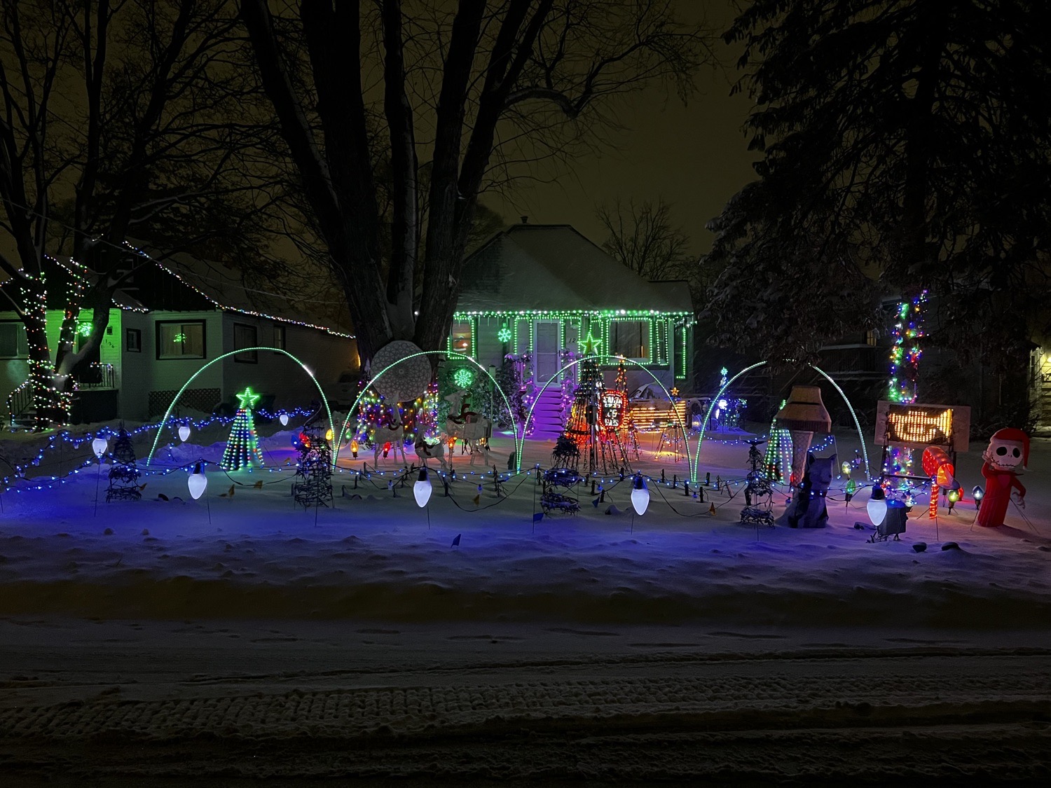 Friedrich family Light Show, Christmas lights in Round Lake Beach, IL (photo 1)