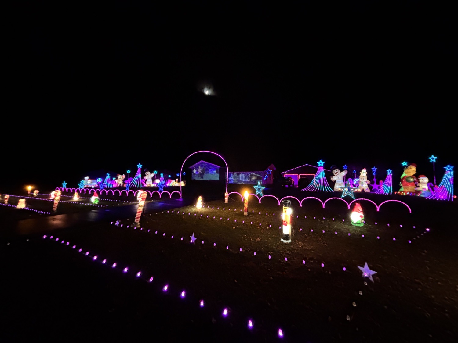 Video Projection Animated Light Show, Christmas lights in Campbell, NY (photo 2)