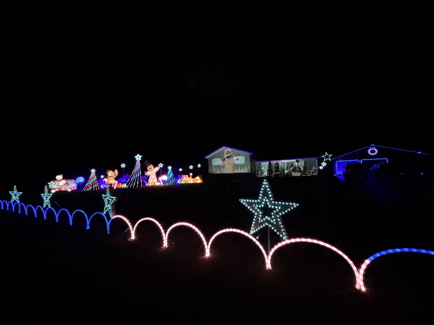 Video Projection Animated Light Show, Christmas lights in Campbell, NY (photo 3)
