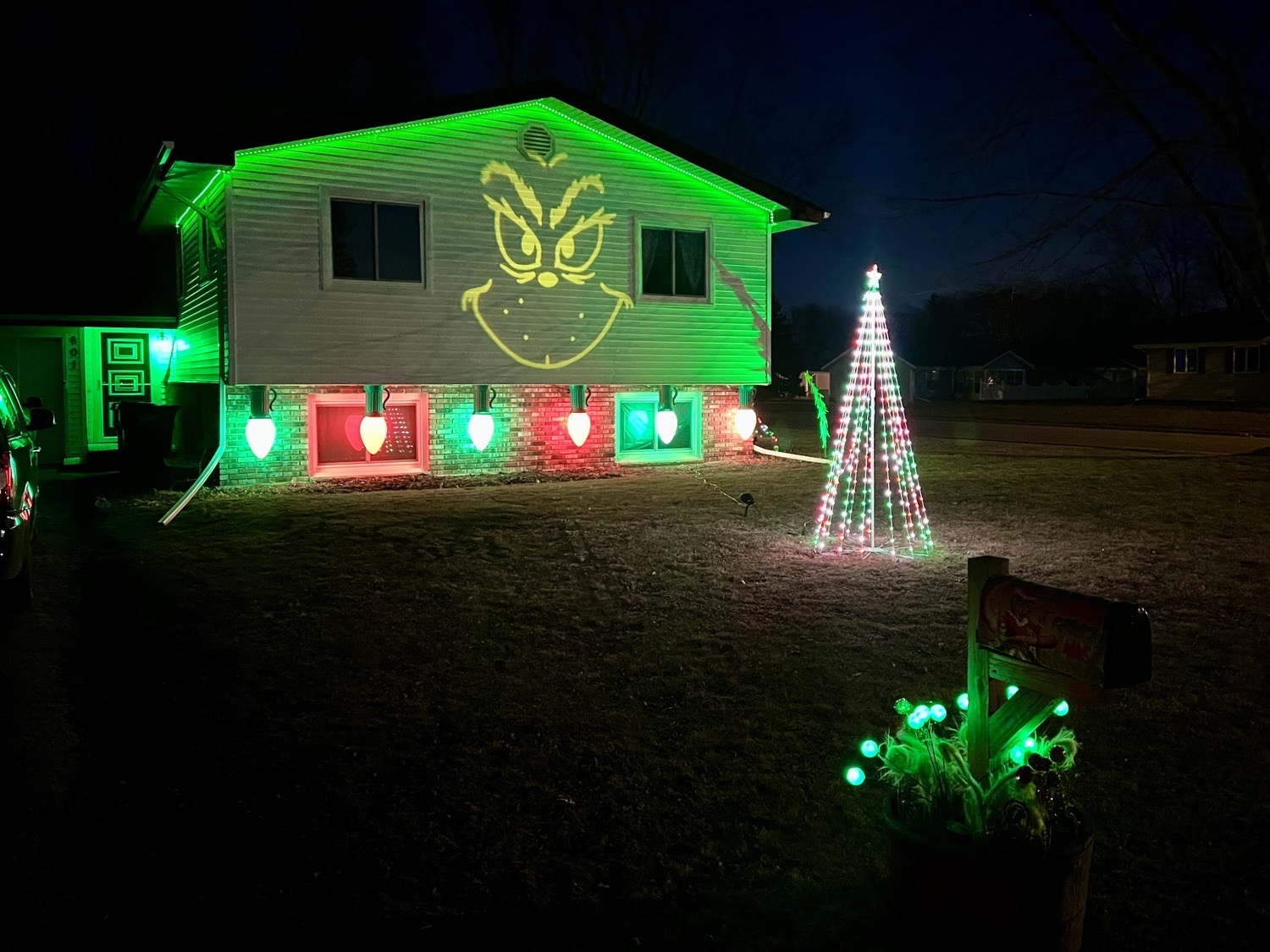 Grinch House, Christmas lights in Elkhorn, WI (photo 1)