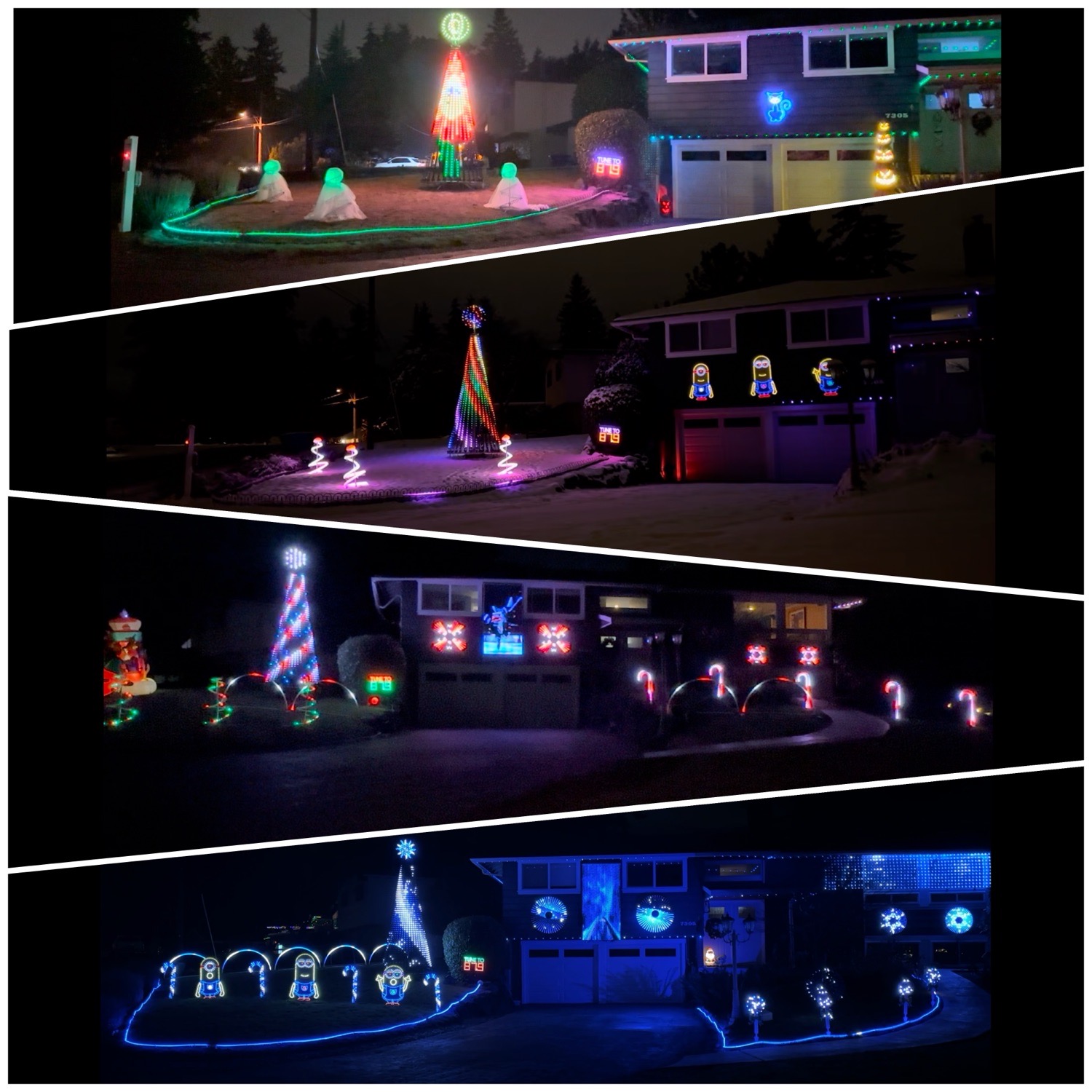 Fluffchester Holiday Show, Christmas lights in Kenmore, WA (photo 1)