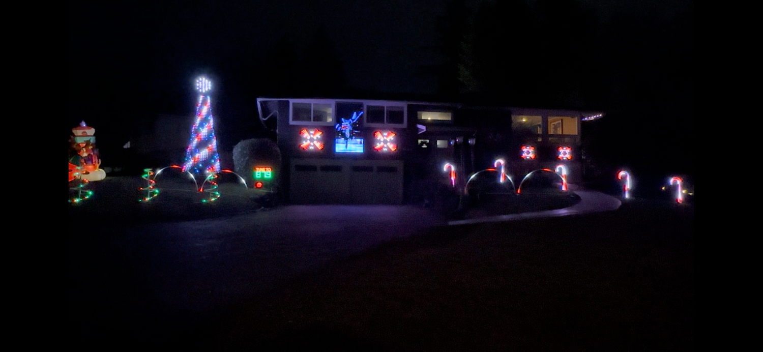 Fluffchester Holiday Show, Christmas lights in Kenmore, WA (photo 2)