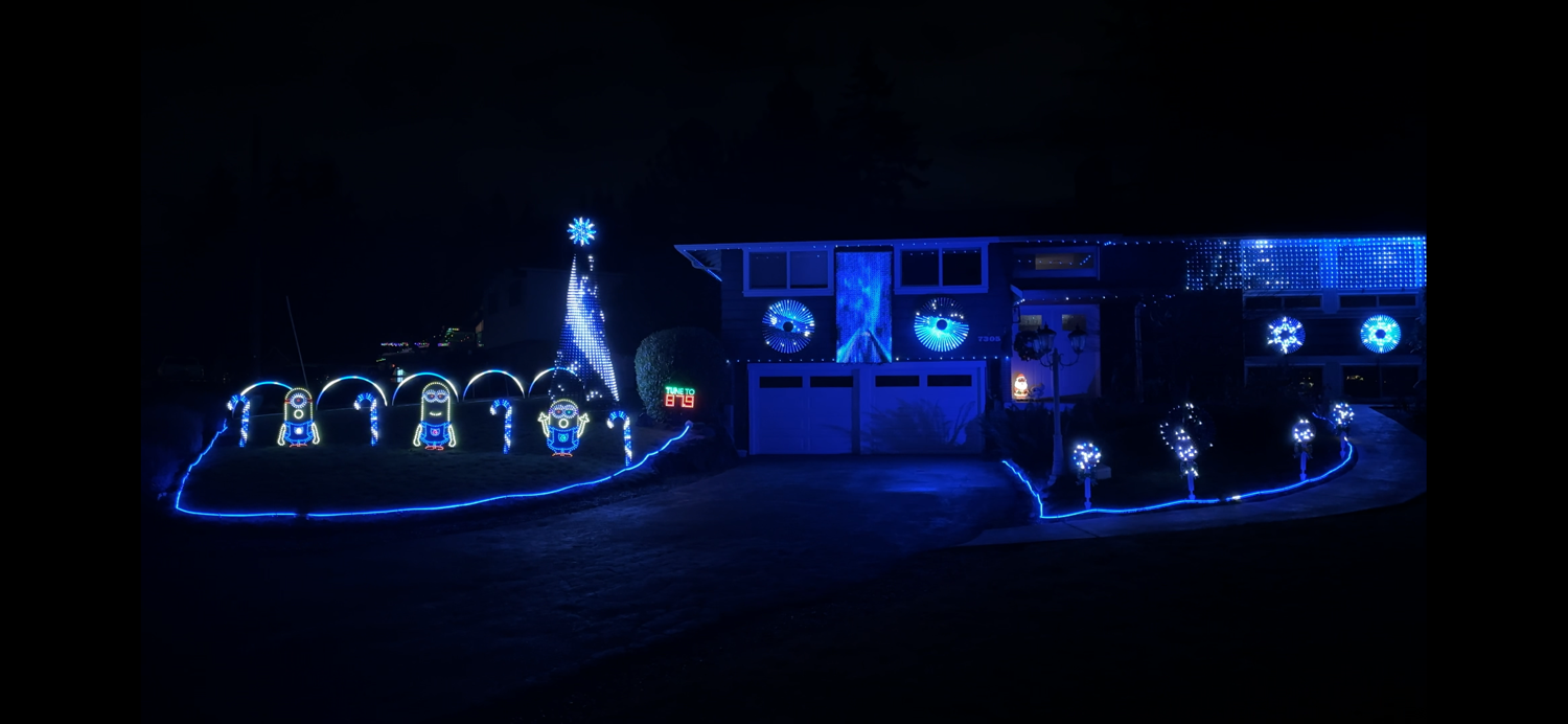Fluffchester Holiday Show, Christmas lights in Kenmore, WA (photo 3)