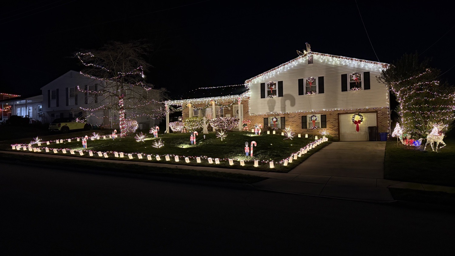Classic Warm White Display, Christmas lights in Aston, PA (photo 2)