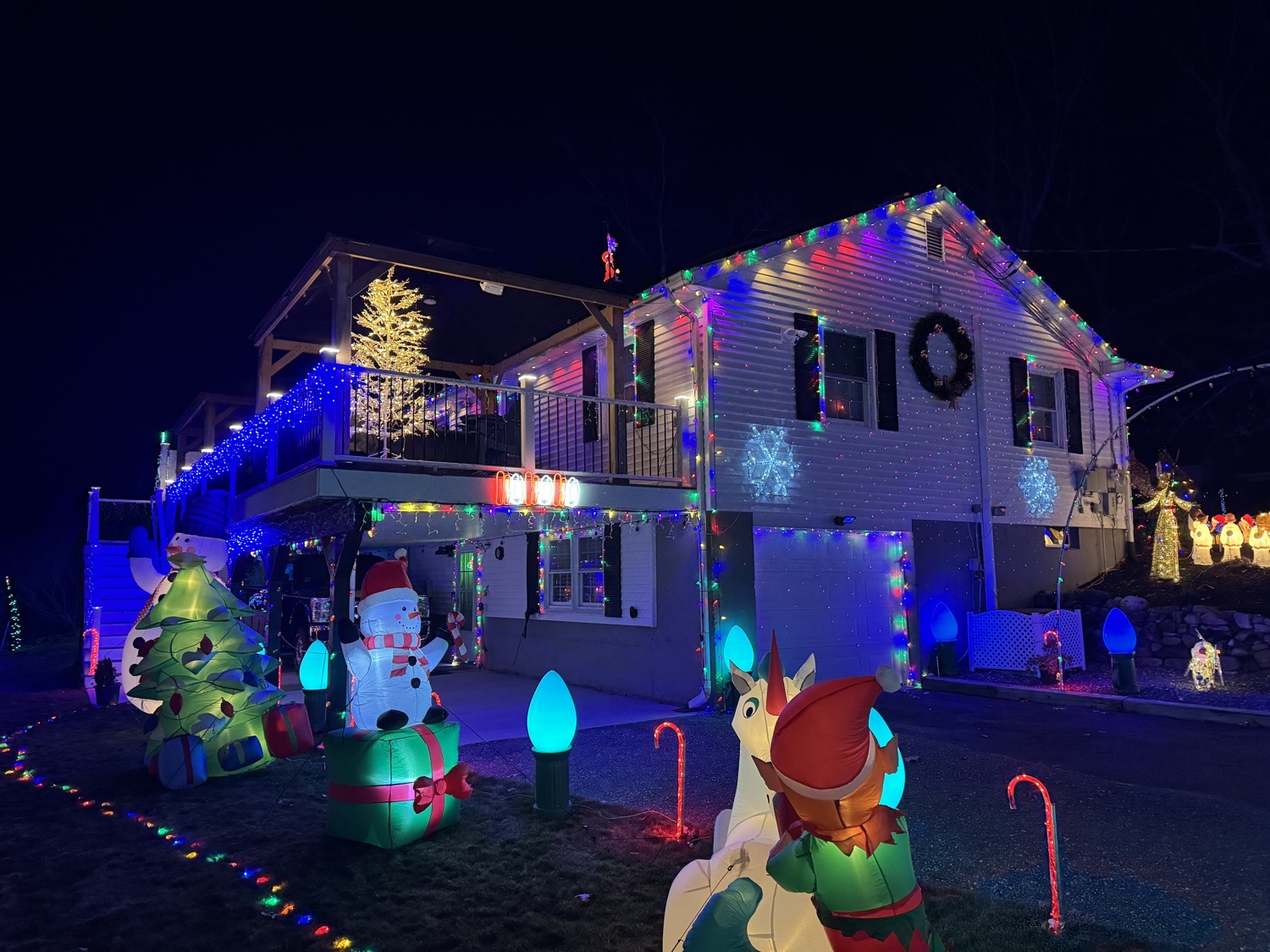Camp crest, Christmas lights in Monson, MA (photo 3)