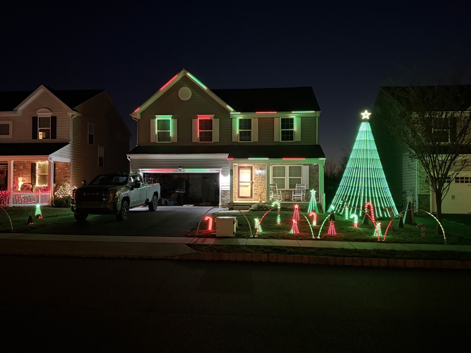 Magical Lights On Marisa, Christmas lights in Gilbertsville, PA (photo 1)