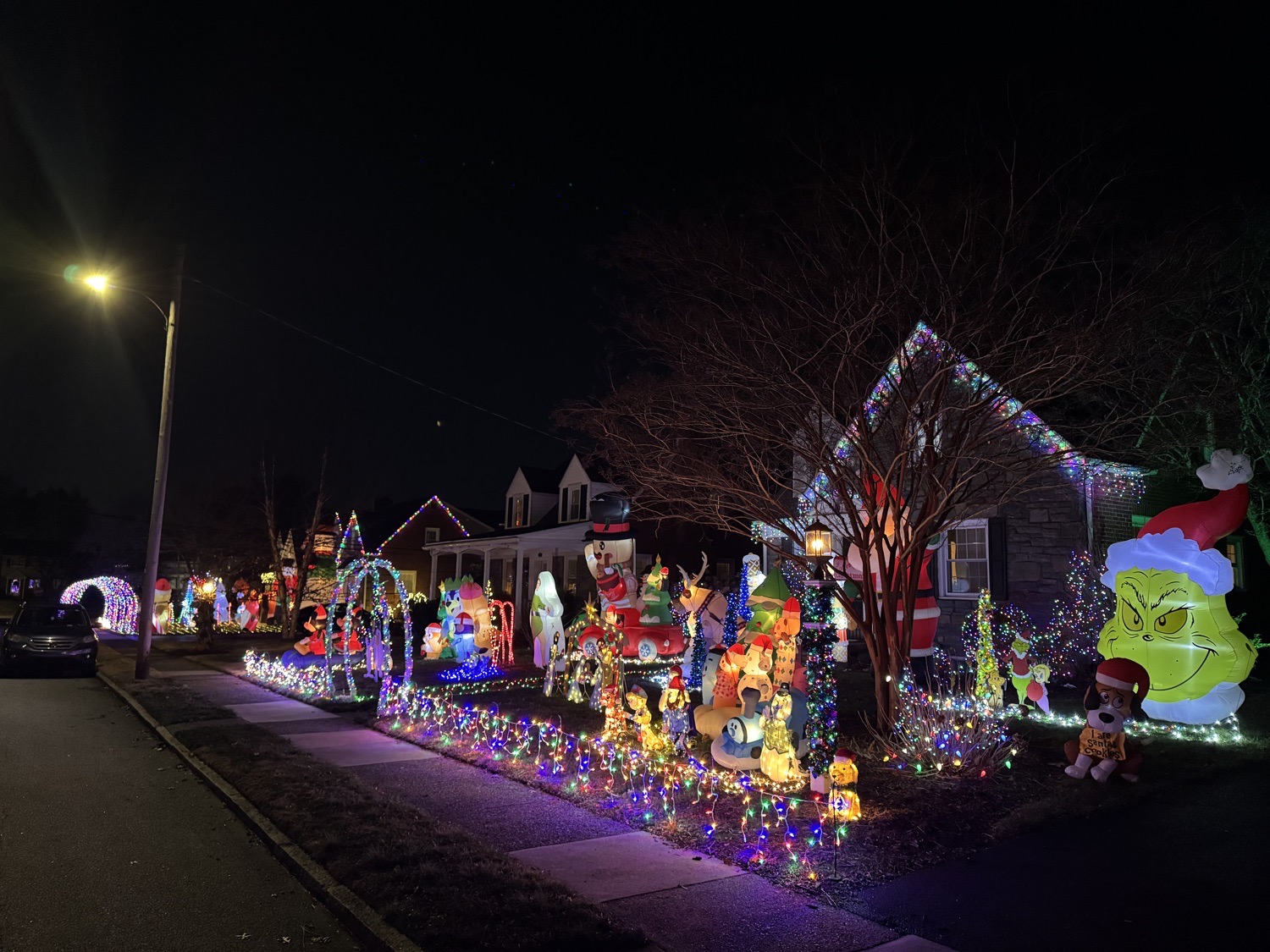 A Very Thatcher Road Christmas, Christmas lights in Springfield, PA (photo 2)