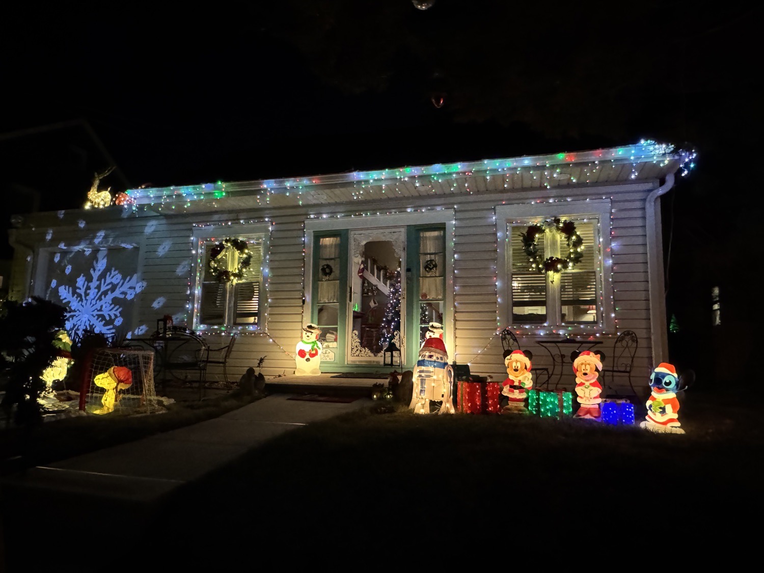 Snow Day on Taylor Ave. ❄️🏒⛸️, Christmas lights in Drexel Hill, PA (photo 2)