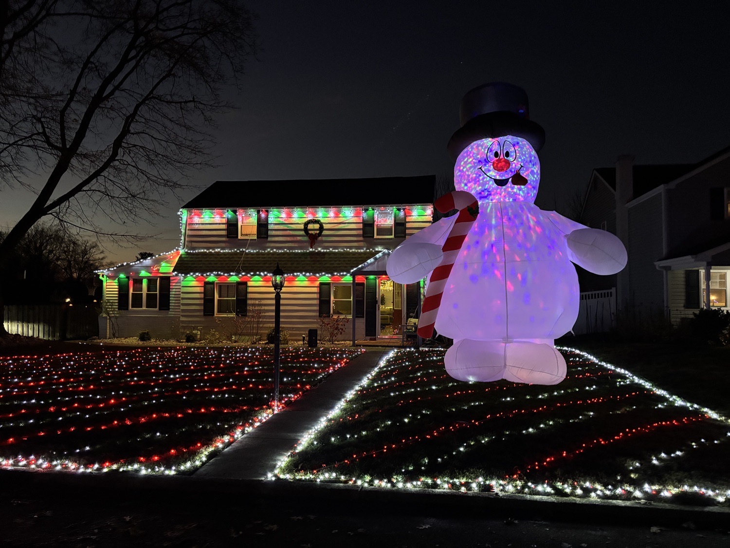 “The house sure does look swell Clark...”, Christmas lights in Oreland, PA (photo 2)